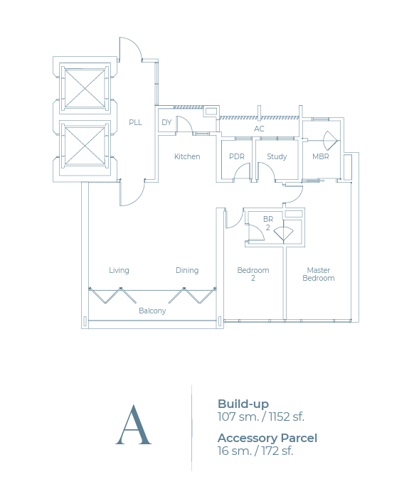 Light Water Residence Type A floor plan
