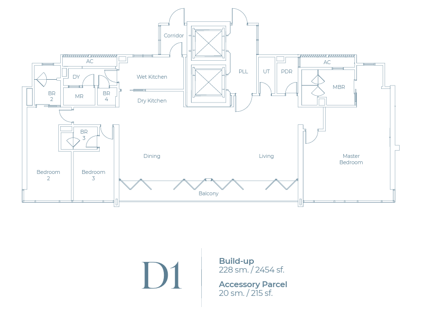 Light Water Residence Type D1 floor plan