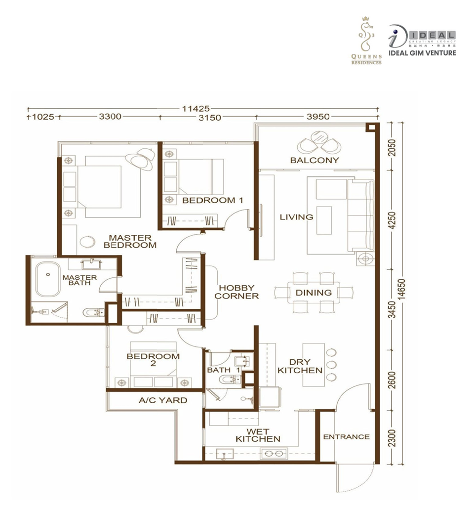 Queens Waterfront 3 Layout 02 floor plan