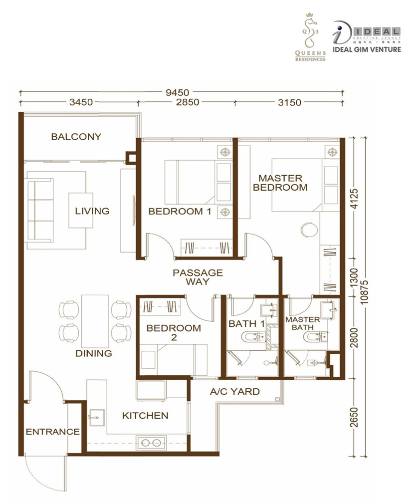 Queens Waterfront 3 Layout 04 floor plan