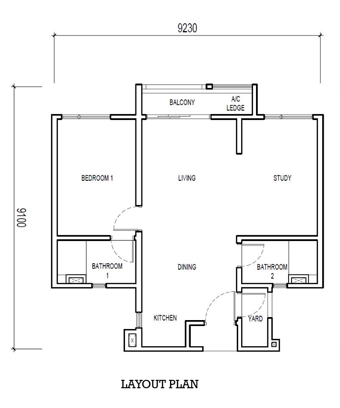The LightHauz Layout 01 floor plan